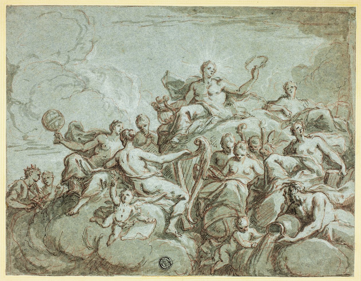 Apollo és a múzsák alkotó: Bartholomaeus Spranger
