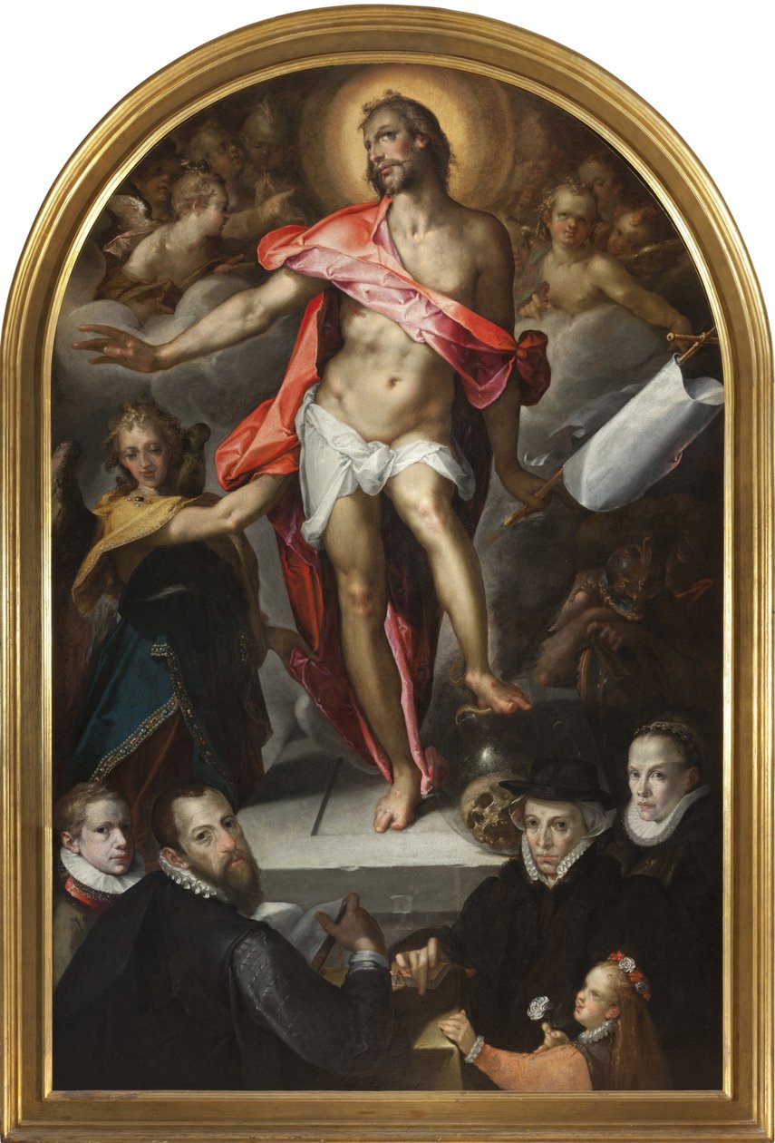 Nicolas Muller prágai árva sírfelirata - Prágai Nicolas Mueller ötvös sírfelirata - Bartholomeus Spranger (1546-1611). Olaj, vászon, kb. 1592. Nemzeti Galéria, Prága alkotó: Bartholomaeus Spranger