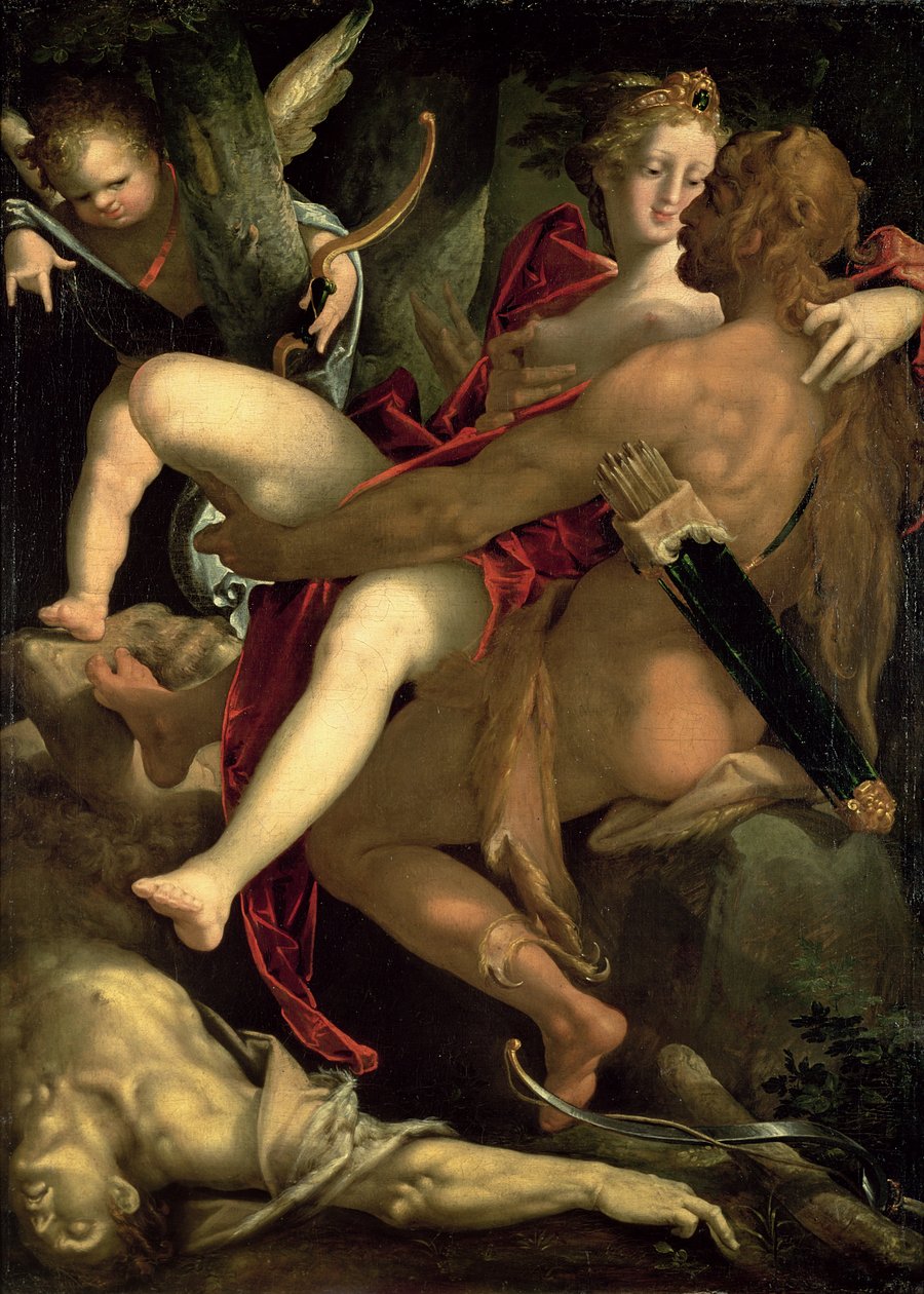 Herkules, Deianeira és Nessus kentaur, 1580 alkotó: Bartholomaeus Spranger