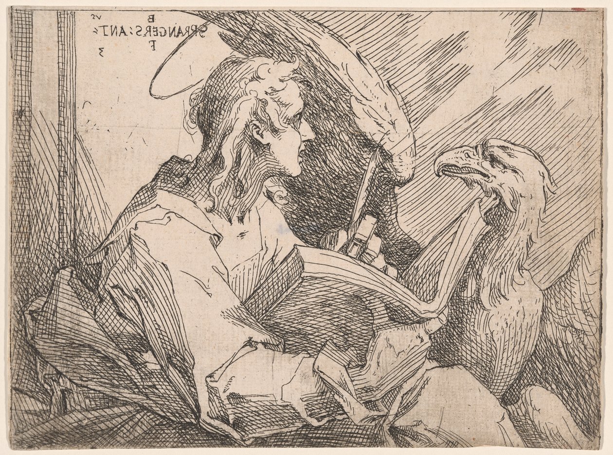 Szent János evangélista alkotó: Bartholomaeus Spranger