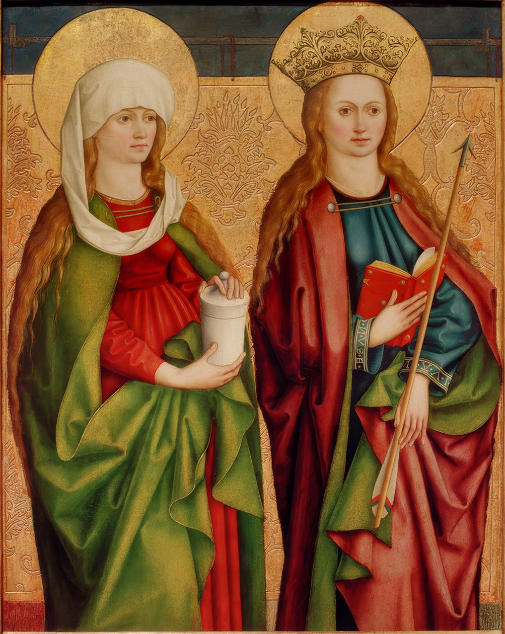 Hl. Maria Magdalena u. Ursula alkotó: Bartholomäus Zeitblom