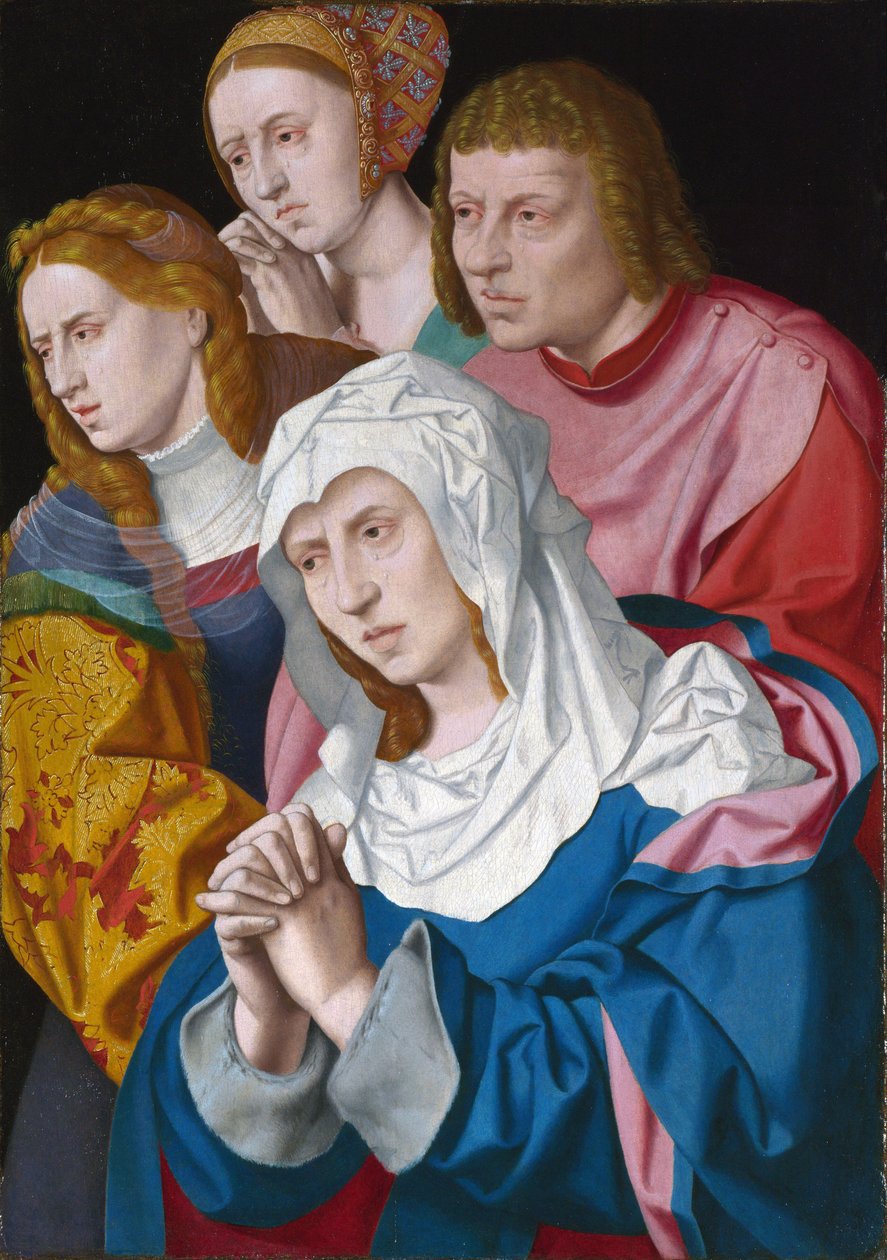 ""Szűz, Szent János, Szent Mária Magdolna és egy szent nő portréja"" Idősebb Bartholomeus Bruyn (1493-1555) festménye 1535 körül Londoni Nemzeti Galéria alkotó: Bartholomaeus the Elder Bruyn
