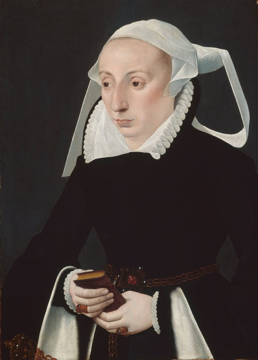 Egy nő portréja imakönyvvel alkotó: Bartholomaus the Younger Bruyn