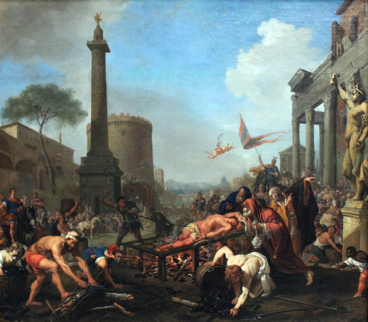 Szent Lőrinc mártíromsága alkotó: Bartholomeus Breenbergh