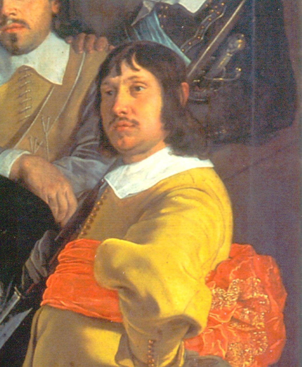 A münsteri béke ünneplése, 1648. június 18 -án, a számszeríjász polgárőrség Szent György gárda székhelyén, Amszterdam, részlet. alkotó: Bartholomeus van der Helst