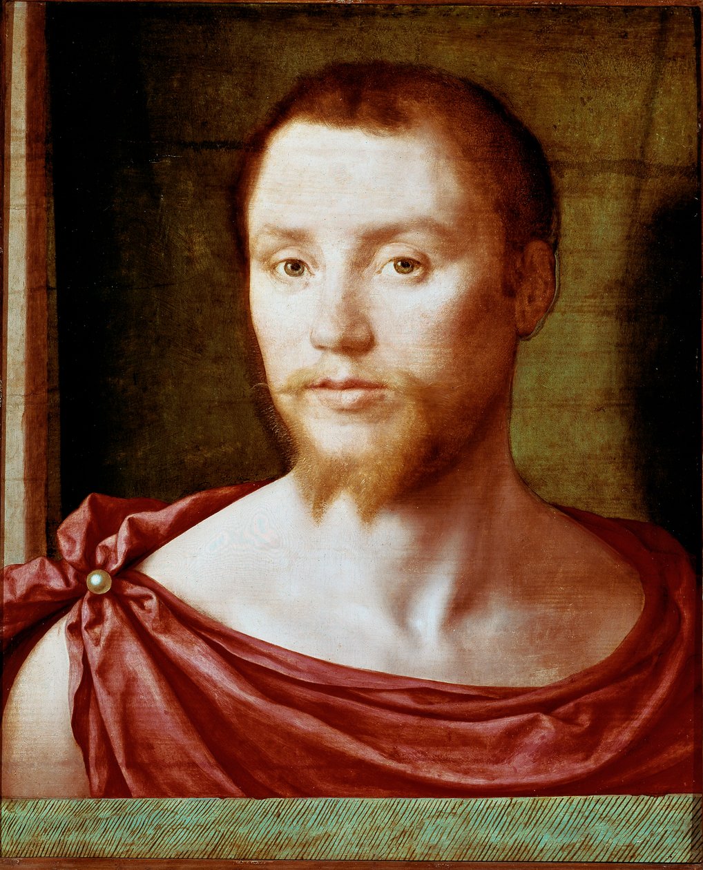 Férfi portréja az antik vörös férfi arccal, kéthegyes szakállal (vagy kecskével), ágyékkötővel borítva. Pseudo Felix Chretiennek (kb. 1510-1579) tulajdonított festmény fára. 1535-1550 körül Dim. 48x39 cm Paris, musee du Louvre - Egy anya portréja alkotó: Bartholomeus (active 1518 1541) Pons