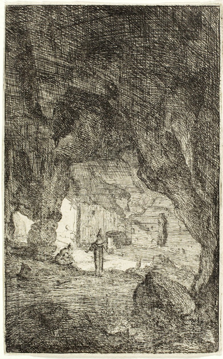Barlang és testvérek, a Róma romjaiból alkotó: Bartholomeus Breenbergh