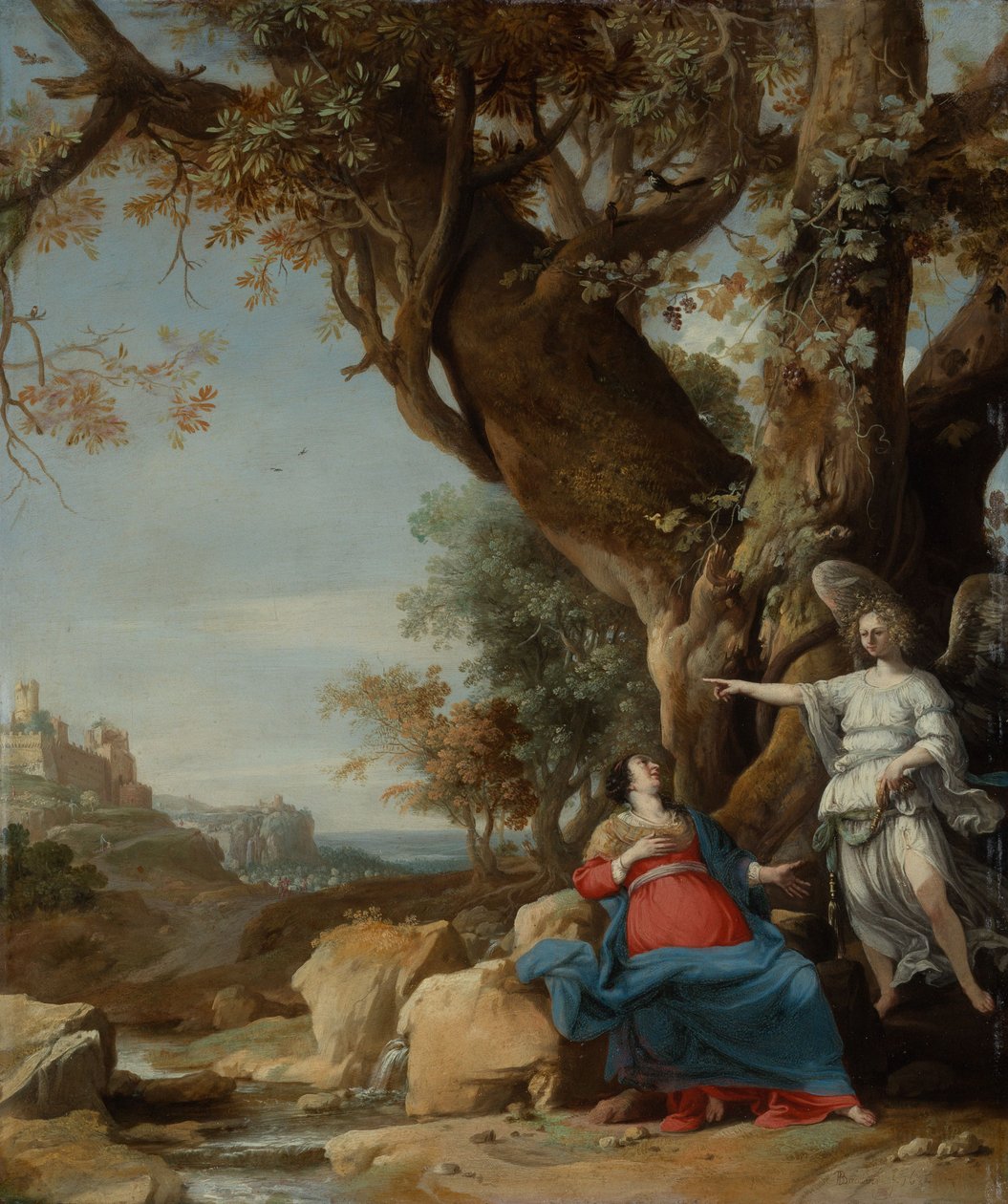 Hágár és az angyal alkotó: Bartholomeus Breenbergh
