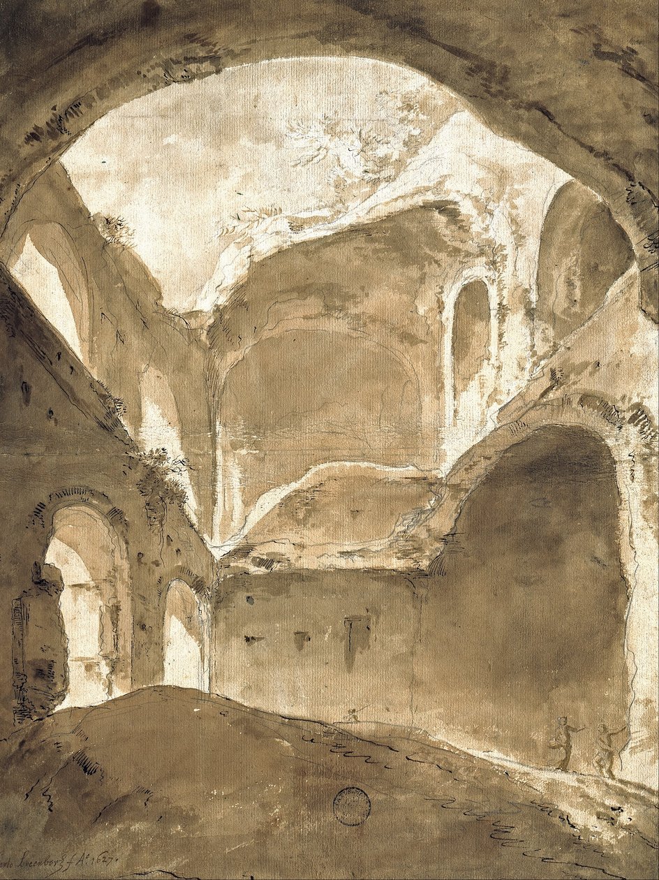 Egy ősi rom belseje alkotó: Bartholomeus Breenbergh