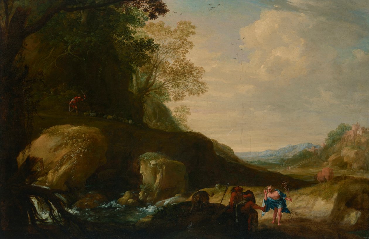 Tájkép a Merkúrral, Argosszal és Ióval alkotó: Bartholomeus Breenbergh
