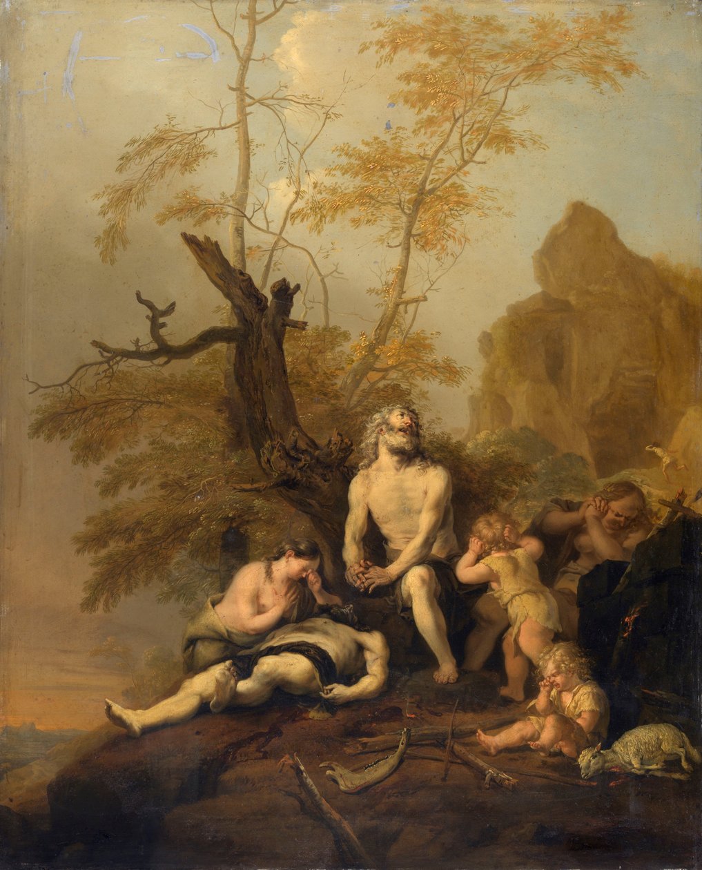 Ábel halála alkotó: Bartholomeus Breenbergh