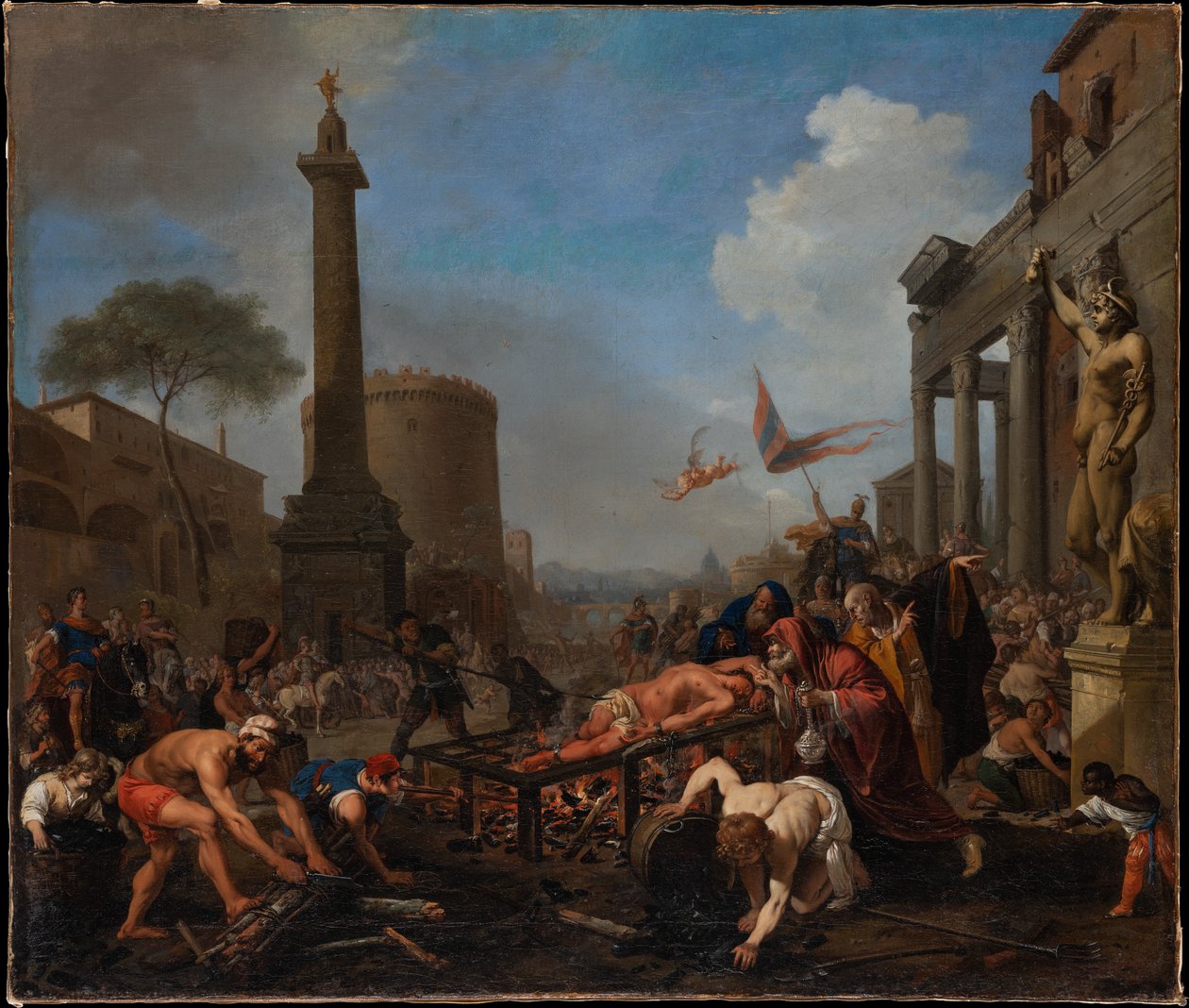 Szent Lőrinc vértanúsága alkotó: Bartholomeus Breenbergh