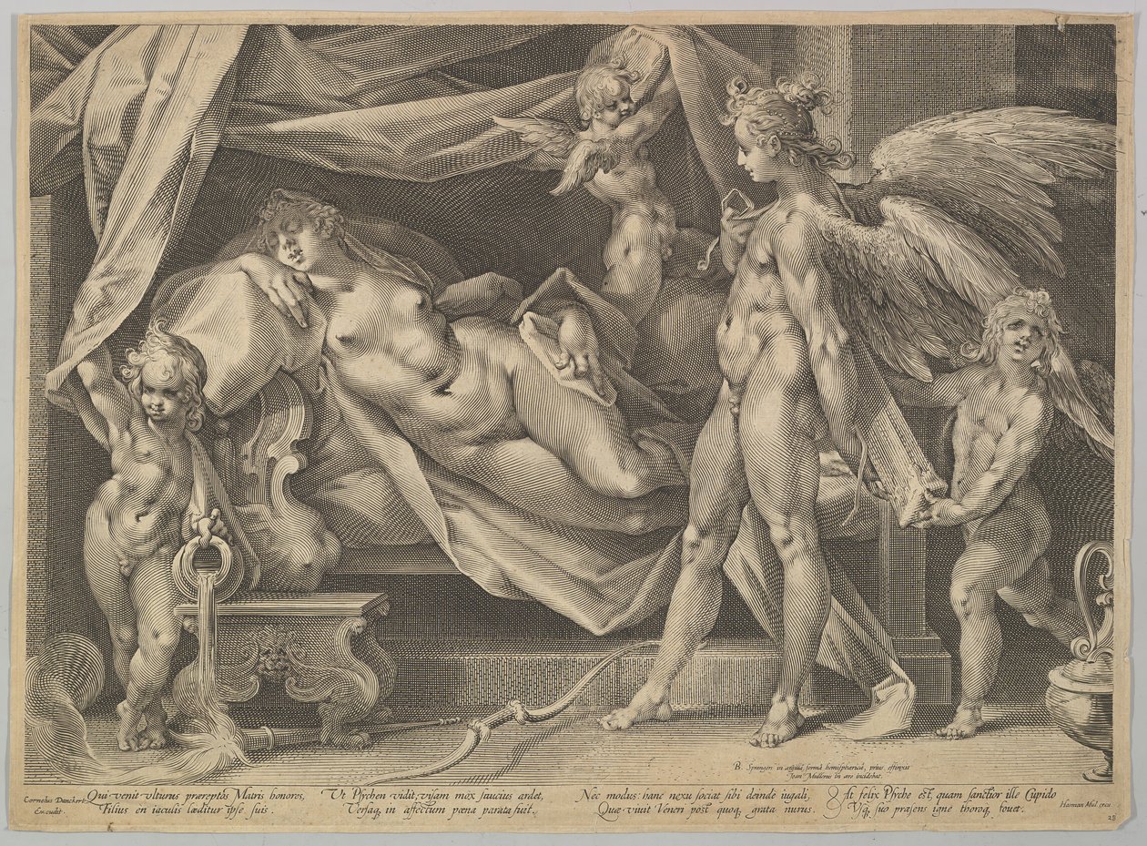 Cupido & Psyche, kb. 1631 alkotó: Bartholomeus Spranger