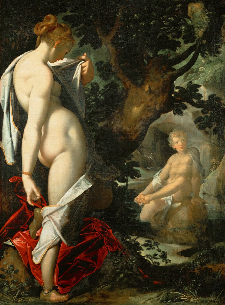 Német: Hermaphroditus und die Nymphe Salmacis Hermaphroditus és a nimfa Salmacis alkotó: Bartholomeus Spranger