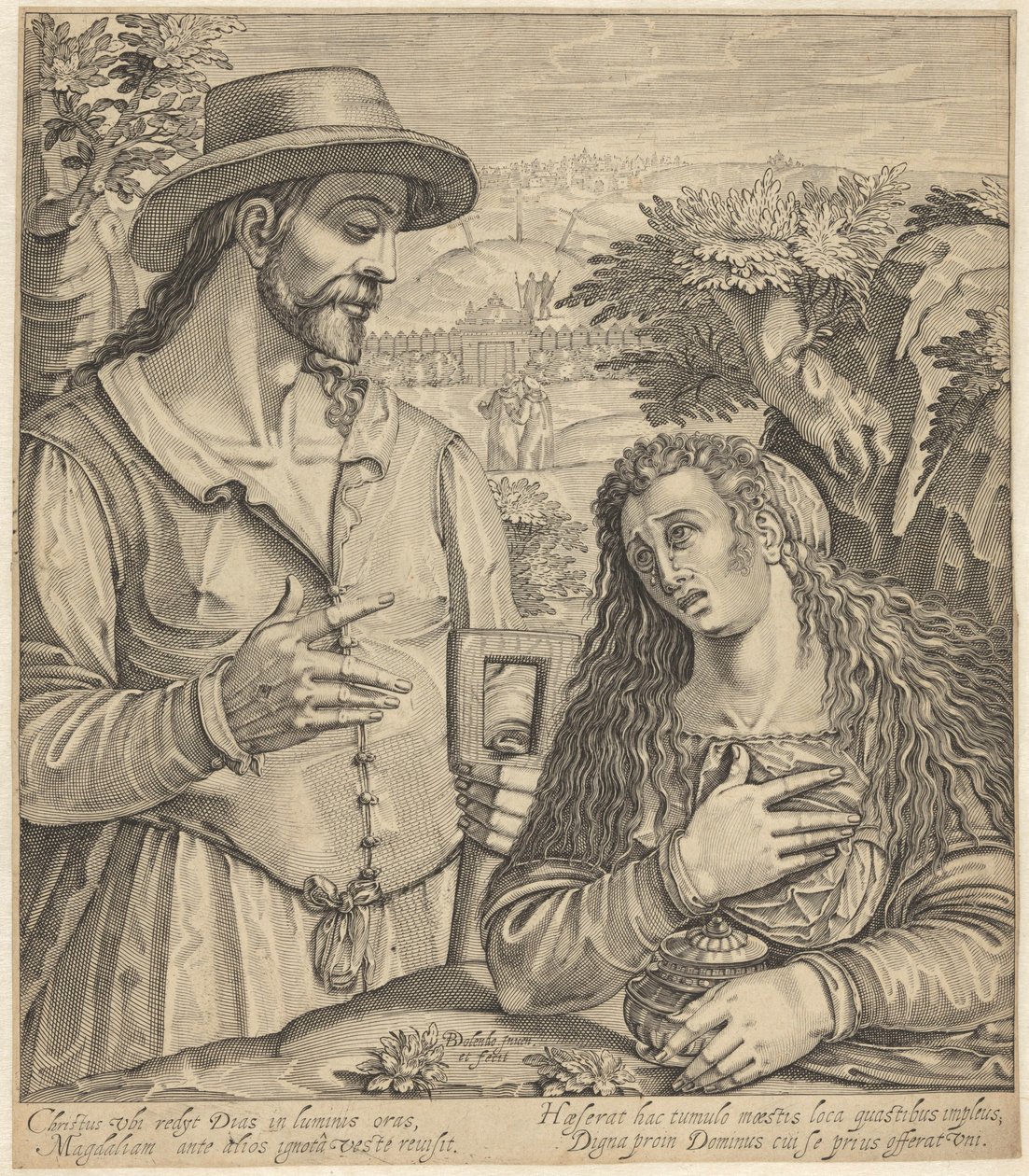 Krisztus megjelenik Mária Magdolnának alkotó: Bartholomeus Willemsz. Dolendo
