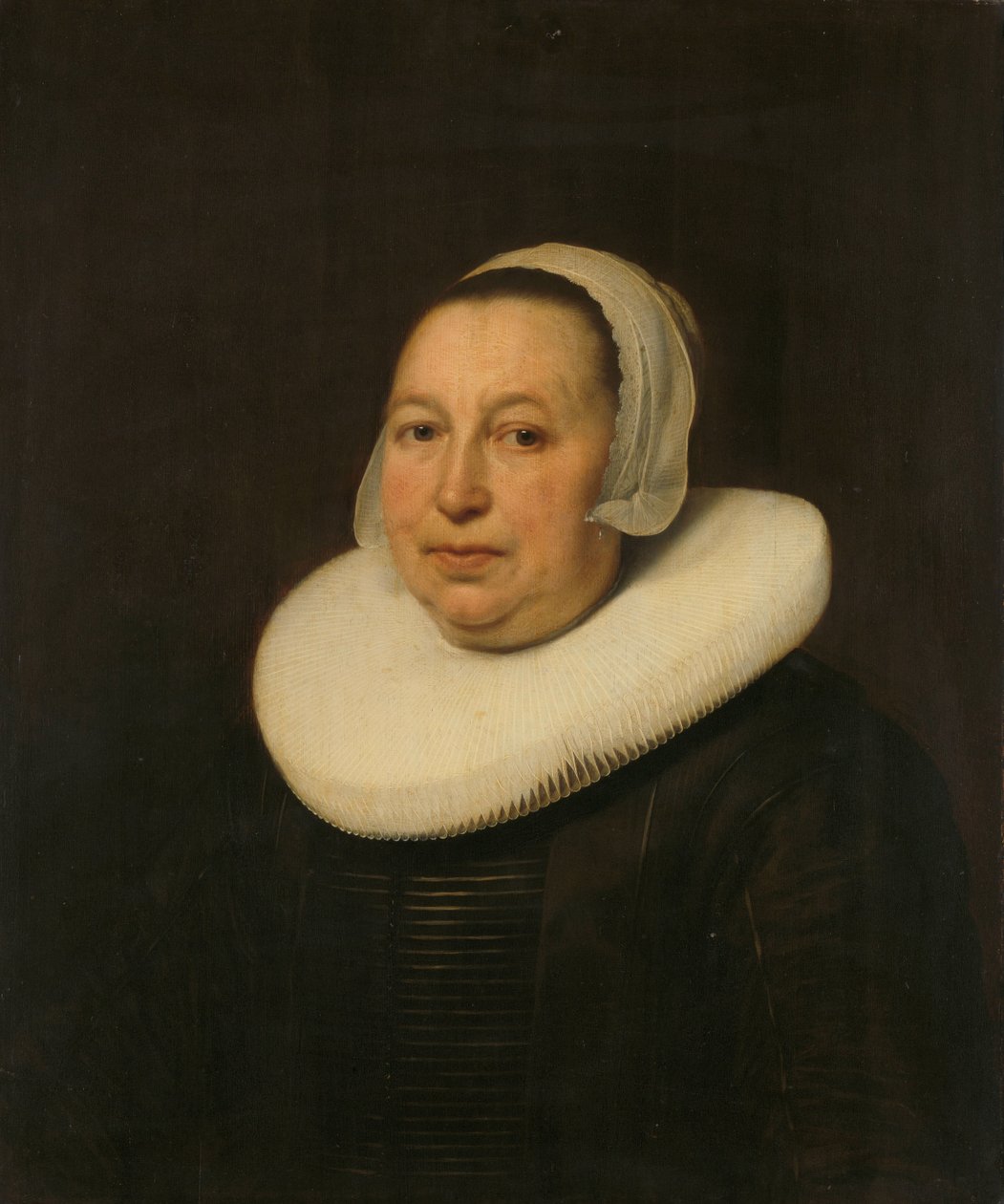 Maria Pietersdr de Leest († 1652), Samuel van Lansbergen felesége alkotó: Bartholomeus van der Helst