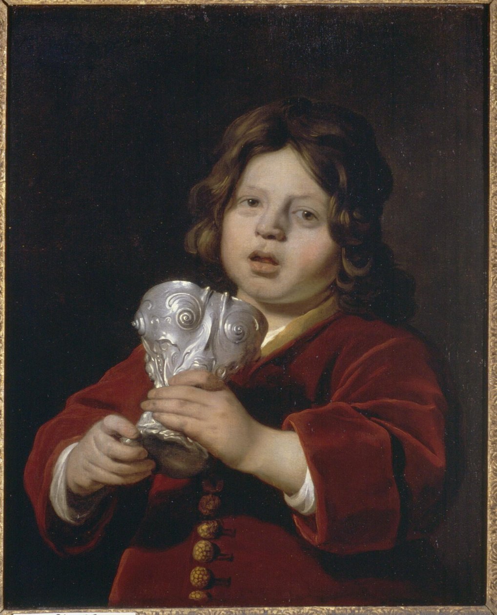 Portré egy fiúról, kezében ezüst ivócsészével alkotó: Bartholomeus van der Helst