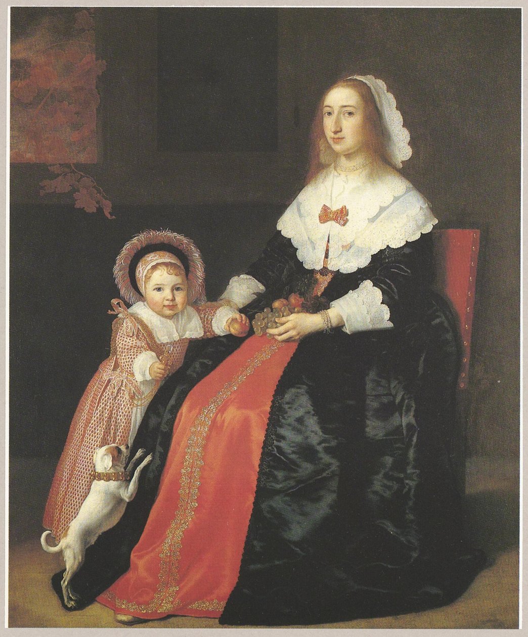 Nő portréja gyermekkel, valószínűleg Margaretha Cloeck (1617-1680) és Pieter Hulft (1643-1694) alkotó: Bartholomeus van der Helst