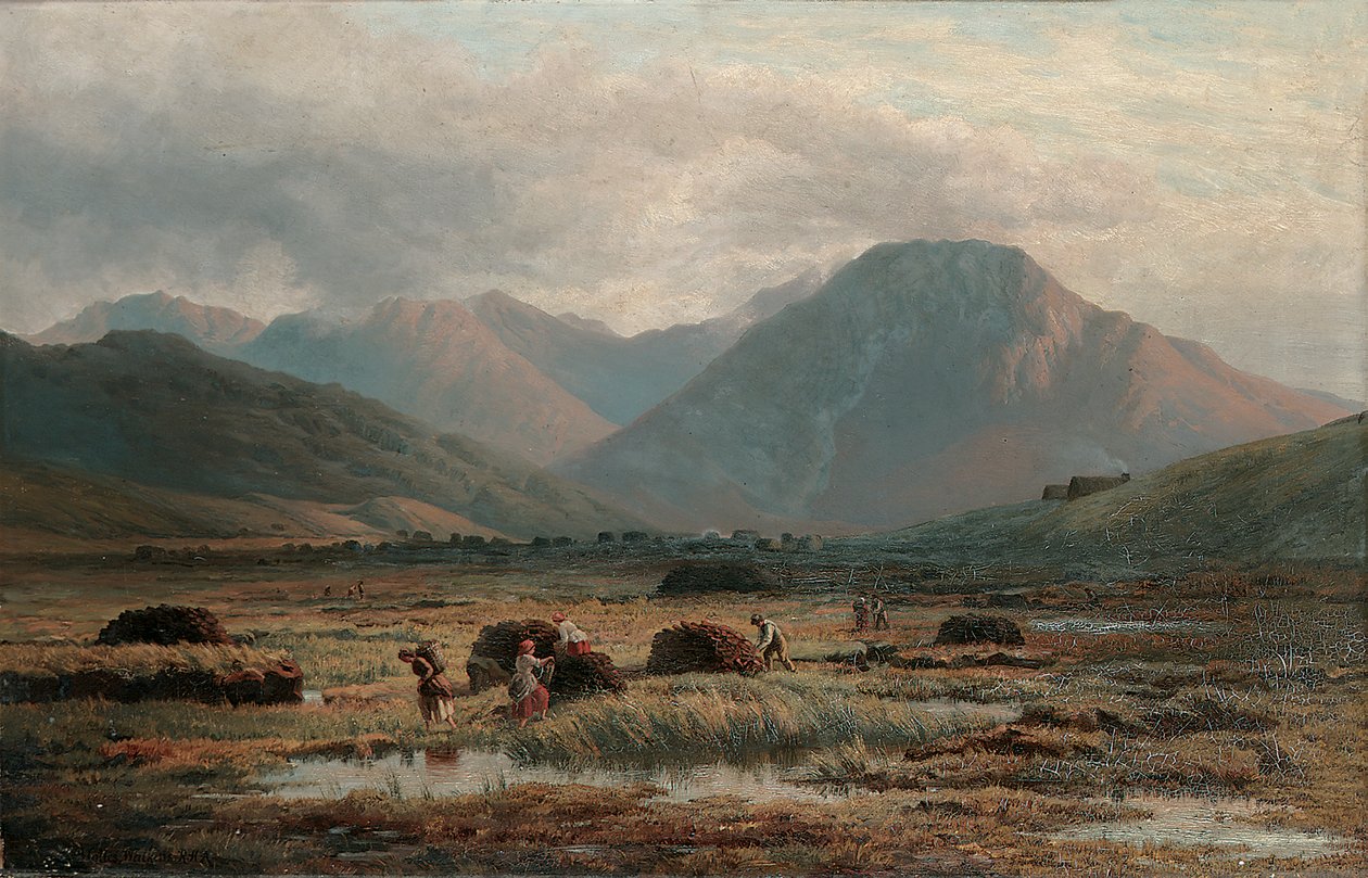Tőzegláp, Letterfrack, Connemara alkotó: Bartholomew Colles Watkins