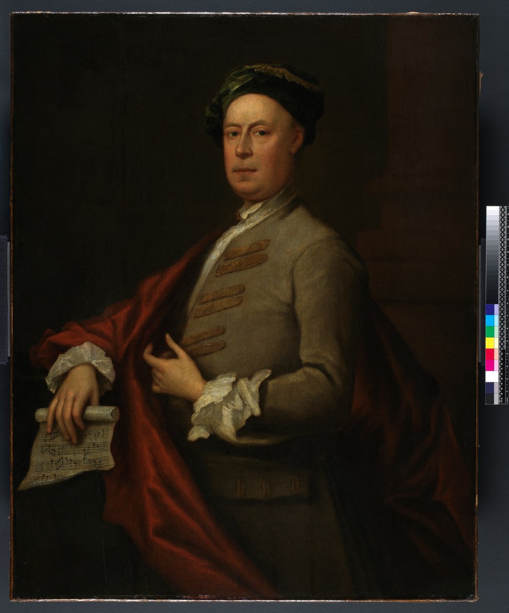 G.F. Händel", 1754 előtt alkotó: Bartholomew Dandridge