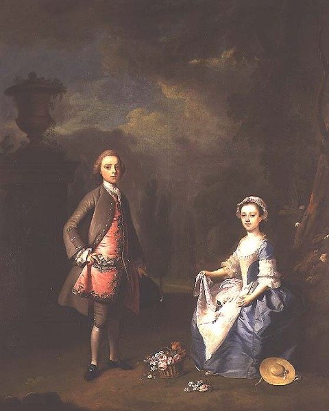 Edward Harley, Oxford 4. grófja és nővére, Sarah, 1737 körül alkotó: Bartholomew Dandrige