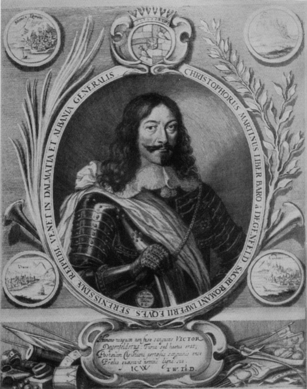 Christoph Martin von Degenfeld. Metszet, 17. század alkotó: Bartholomäus Kilian