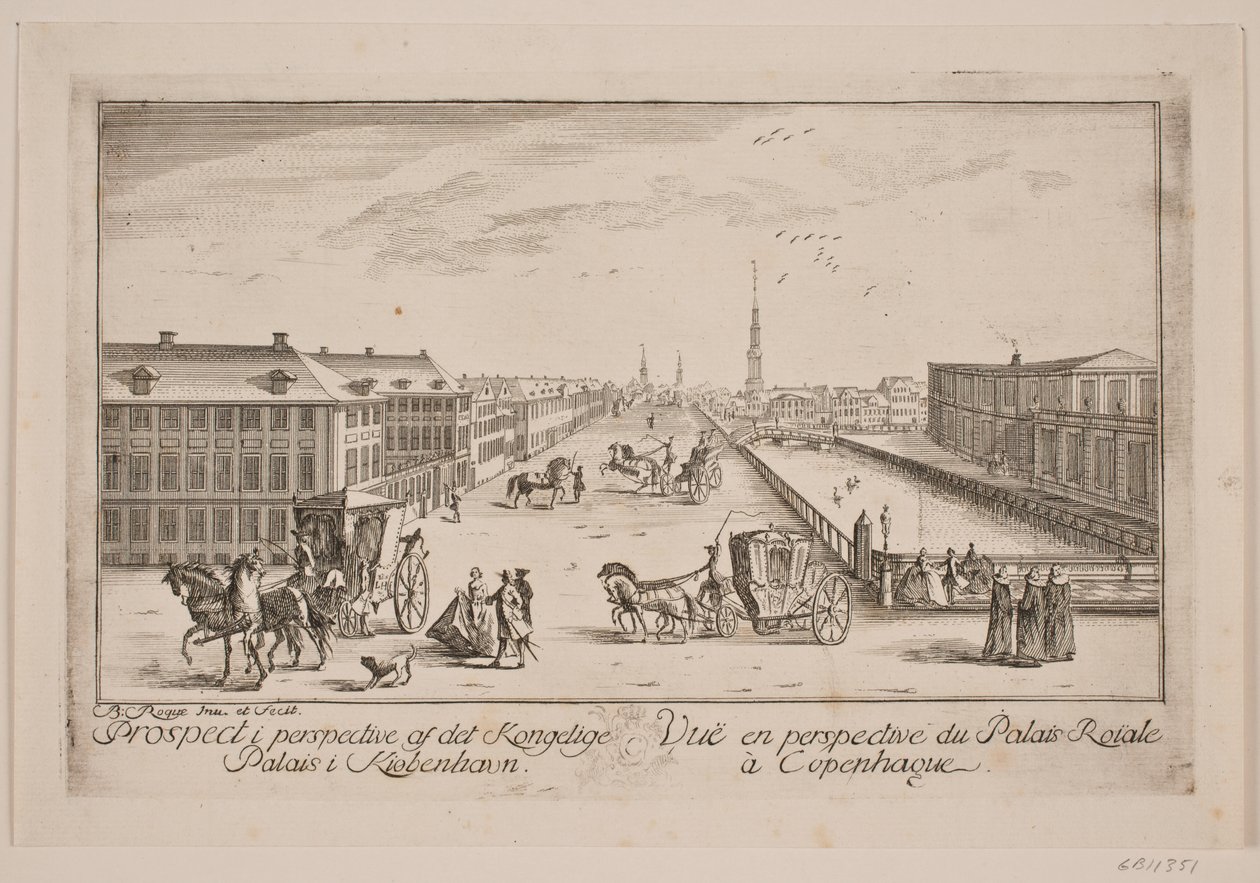 Frederiksholm csatorna, t.v. A hercegi kastély alkotó: Bartholomæus Roque