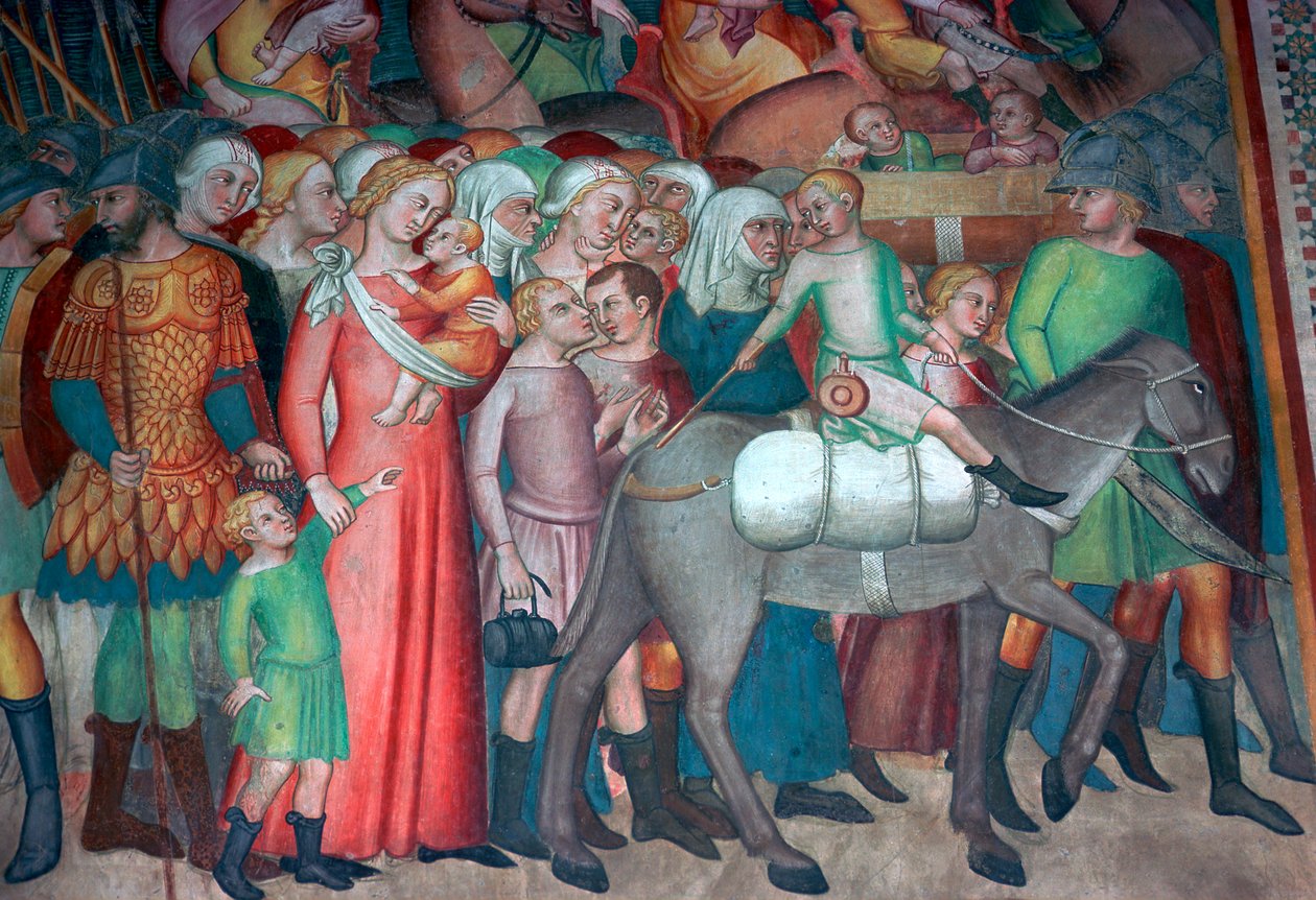 Freskó San Gimignanoban, 14. század alkotó: Bartolo di Fredi