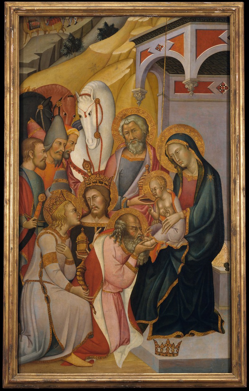 A mágusok imádása, kb. 1390. alkotó: Bartolo di Fredi