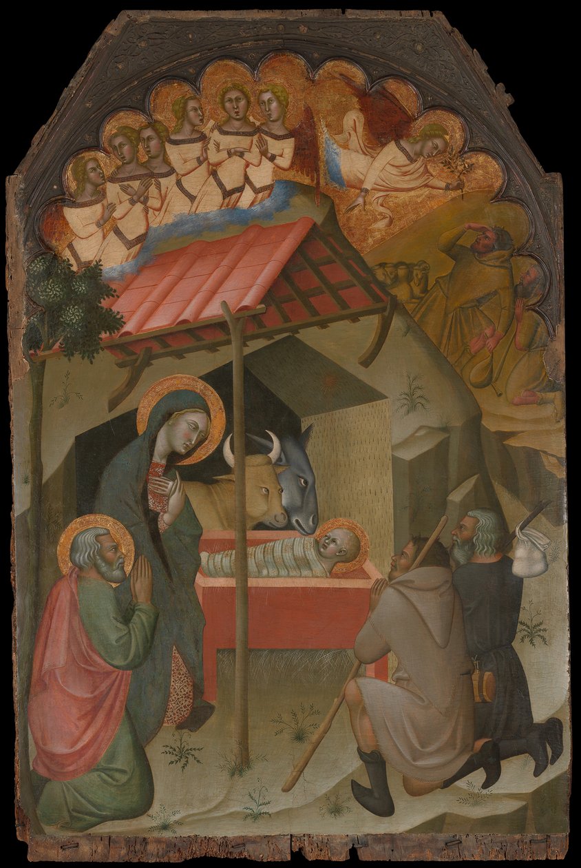A Pásztorok imádása, 1374. alkotó: Bartolo di Fredi