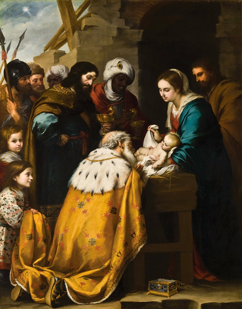 A mágusok imádása alkotó: Bartolomé Esteban Murillo