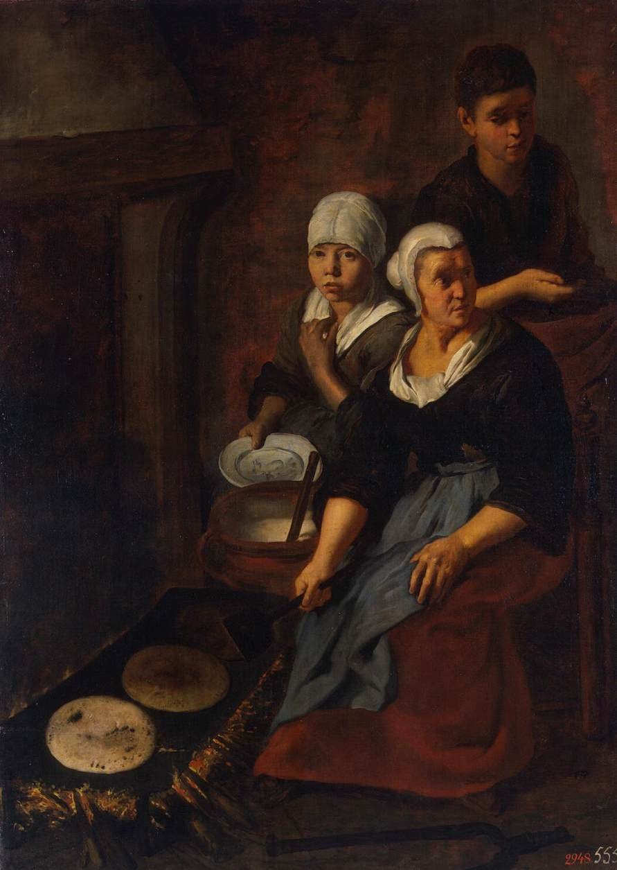 Lapos sütemények sütése alkotó: Bartolomé Esteban Murillo