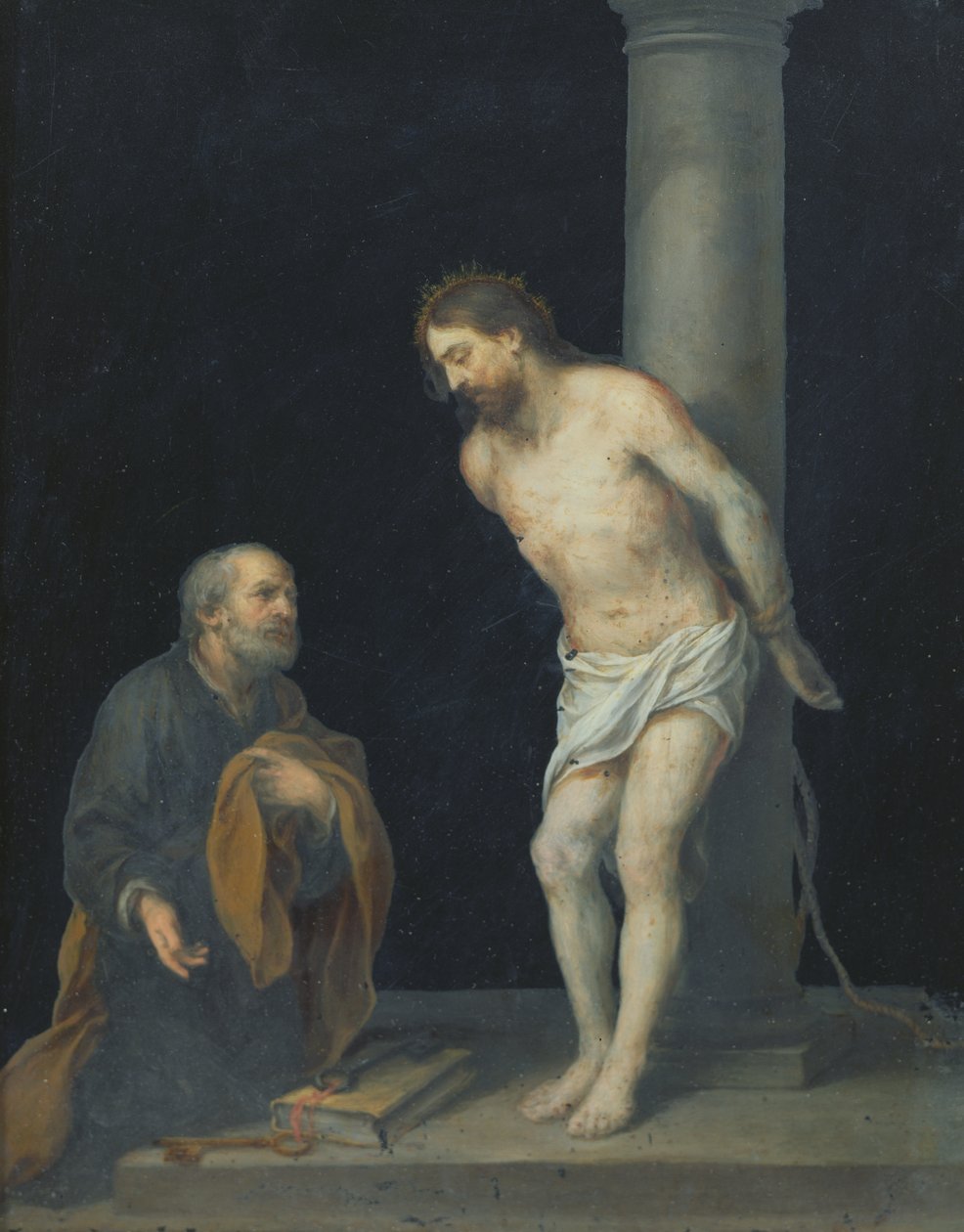 Krisztus az oszlopnál alkotó: Bartolomé Esteban Murillo
