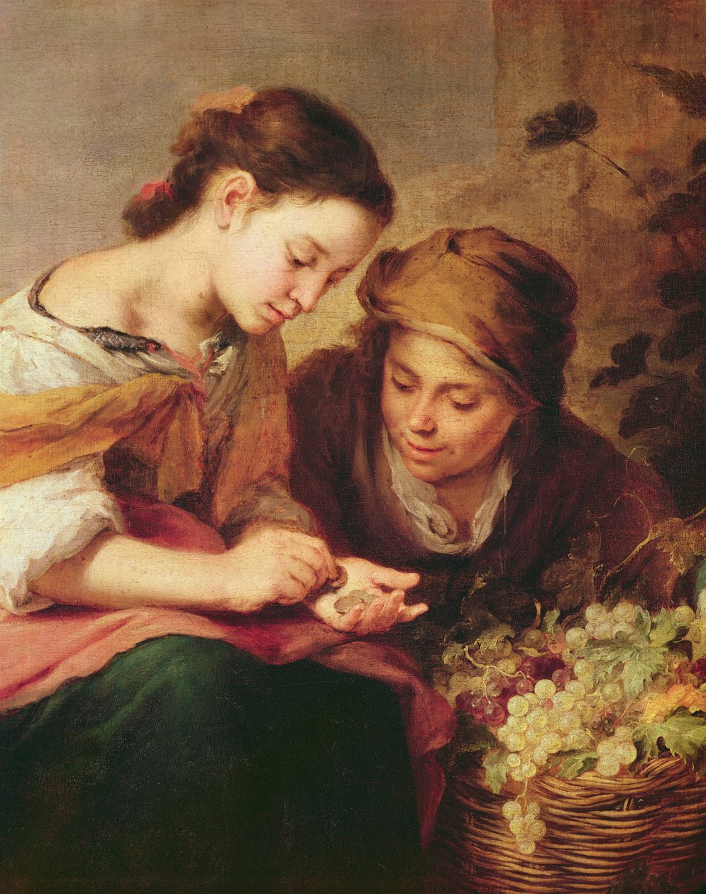 A kis gyümölcsárus részlete, 1670-75 (lásd: 170100) alkotó: Bartolomé Esteban Murillo