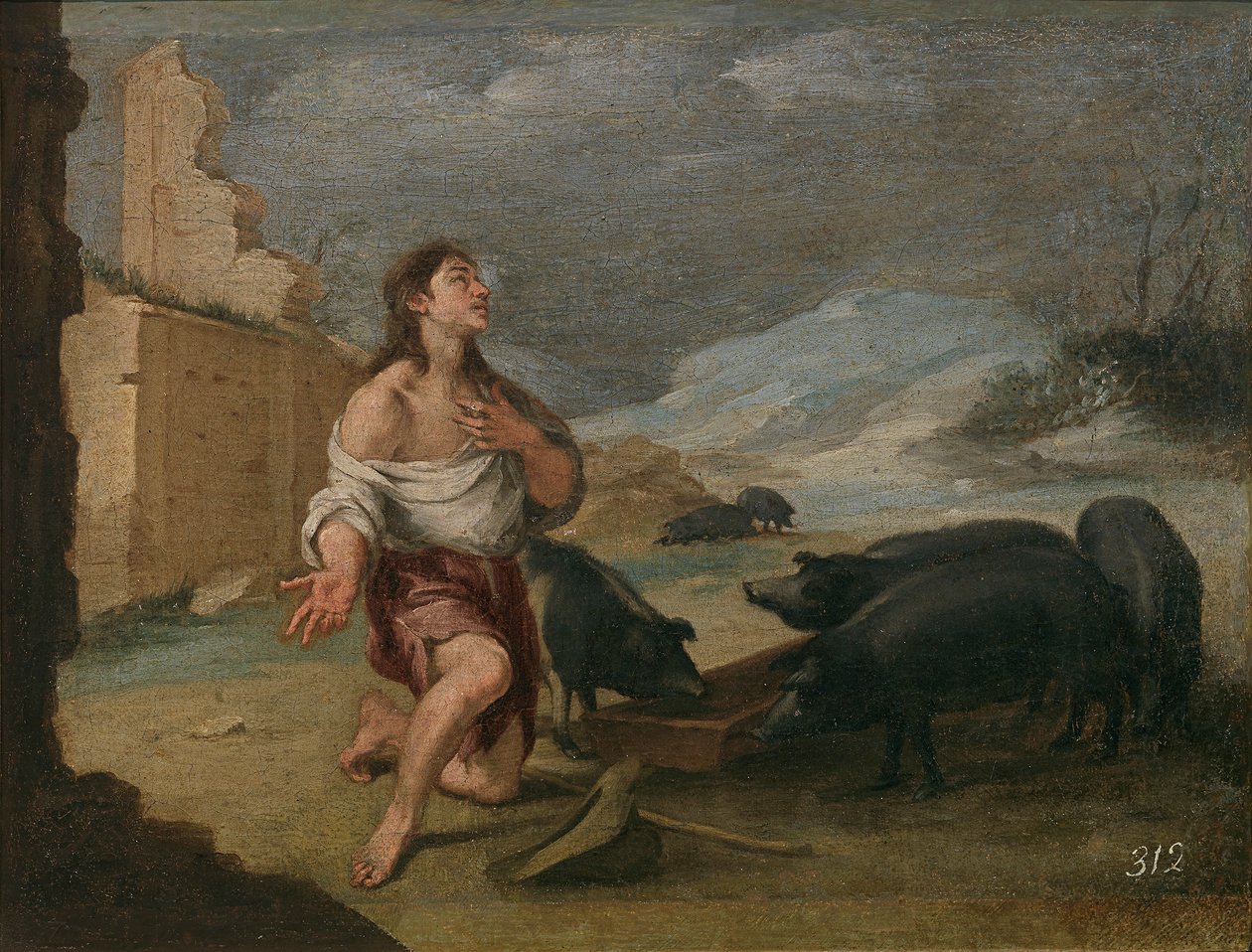 Az elhagyott tékozló fiú alkotó: Bartolomé Esteban Murillo