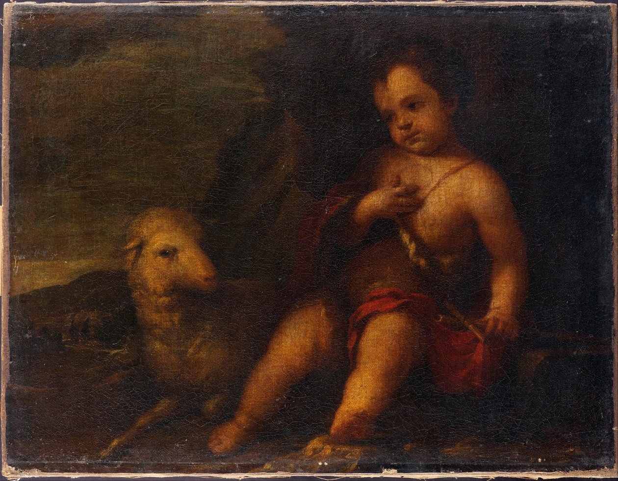 Szent János csecsemő alkotó: Bartolomé Esteban Murillo