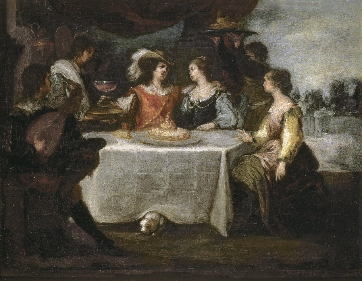 A tékozló fiú eloszlása alkotó: Bartolomé Esteban Murillo