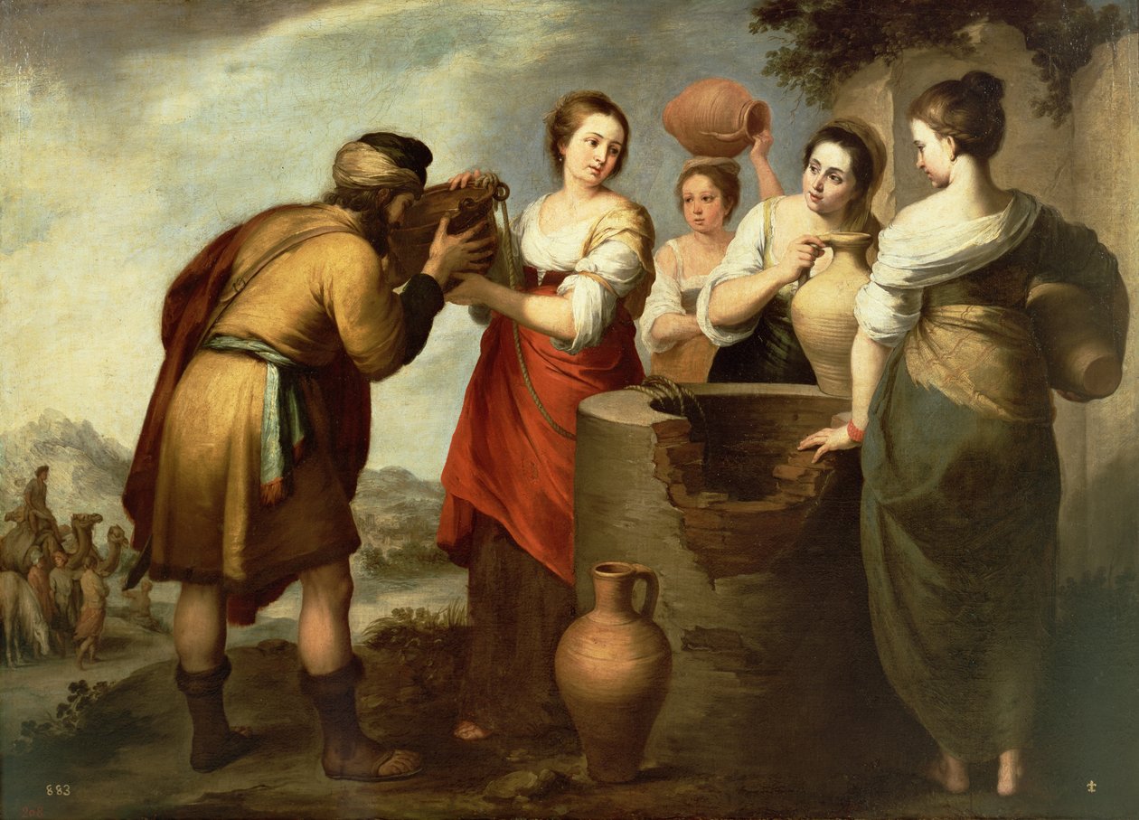 Rebecca és Eliezer a kútnál, 1665 körül alkotó: Bartolomé Esteban Murillo