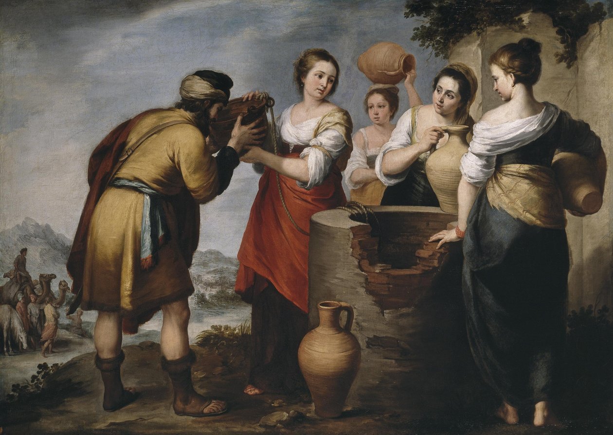 Rebecca és Eliezer alkotó: Bartolomé Esteban Murillo
