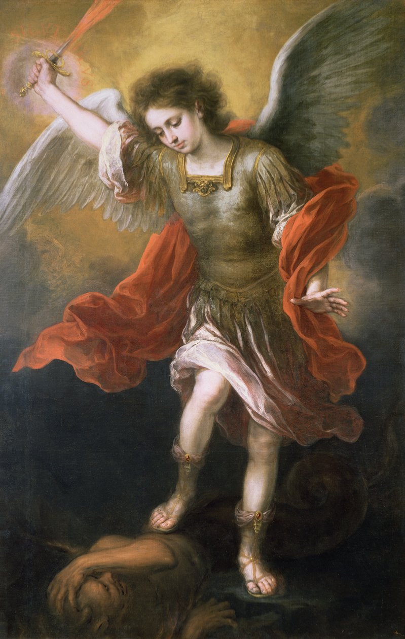 Szent Mihály a mélybe száműzi az ördögöt, 166568 alkotó: Bartolomé Esteban Murillo