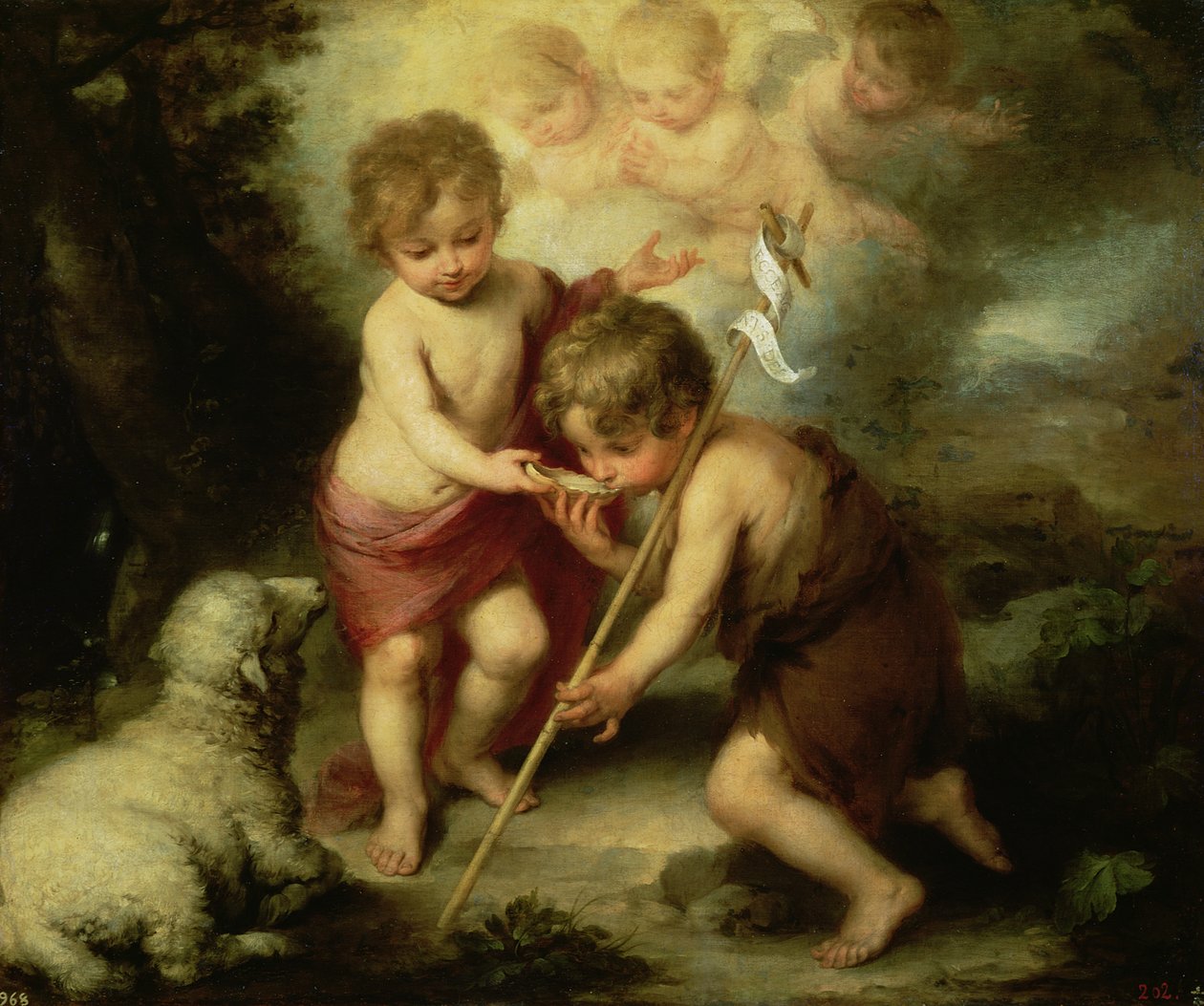 The Boys with the Shell, 1670 körül alkotó: Bartolomé Esteban Murillo