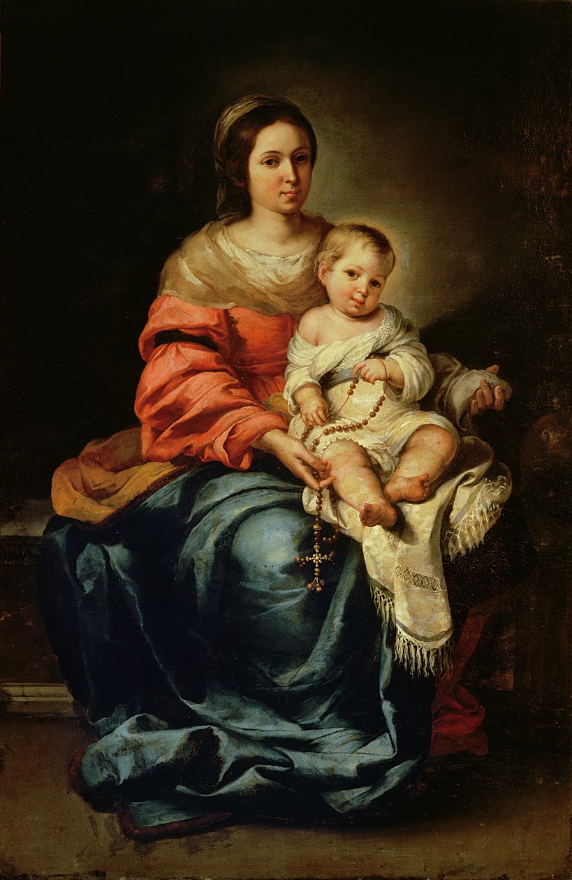 A rózsafüzér Madonnája alkotó: Bartolomé Esteban Murillo