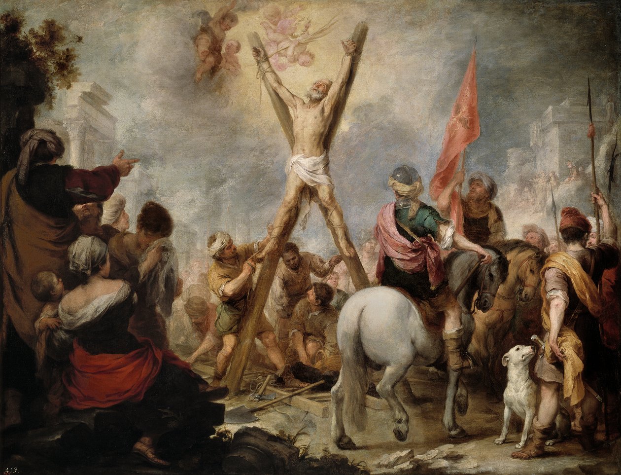 Szent András apostol vértanúsága alkotó: Bartolomé Esteban Murillo
