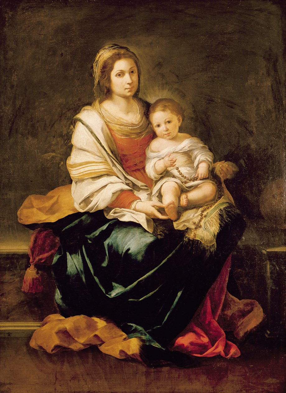 A Rózsafüzér Szűza alkotó: Bartolomé Esteban Murillo