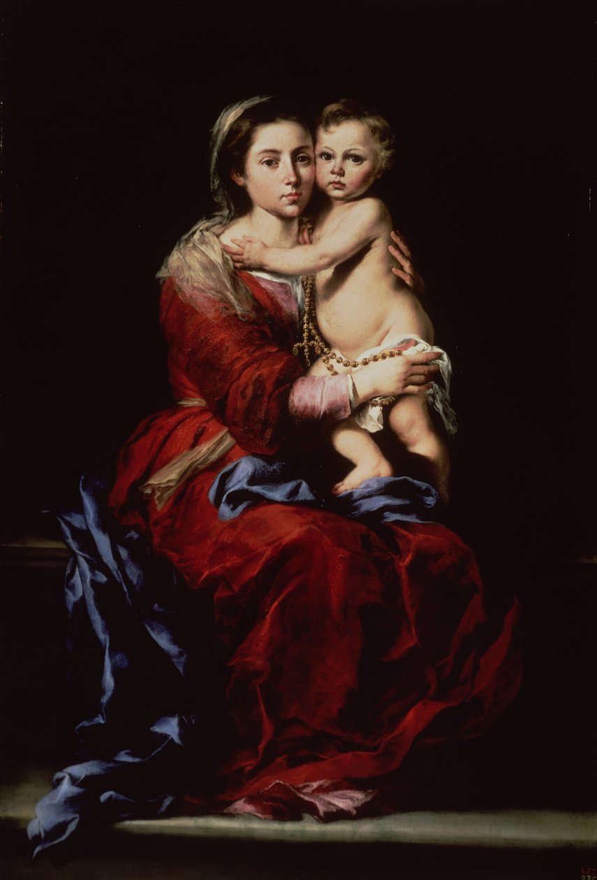 A Rózsafüzér Szűza, 1650 körül alkotó: Bartolomé Esteban Murillo