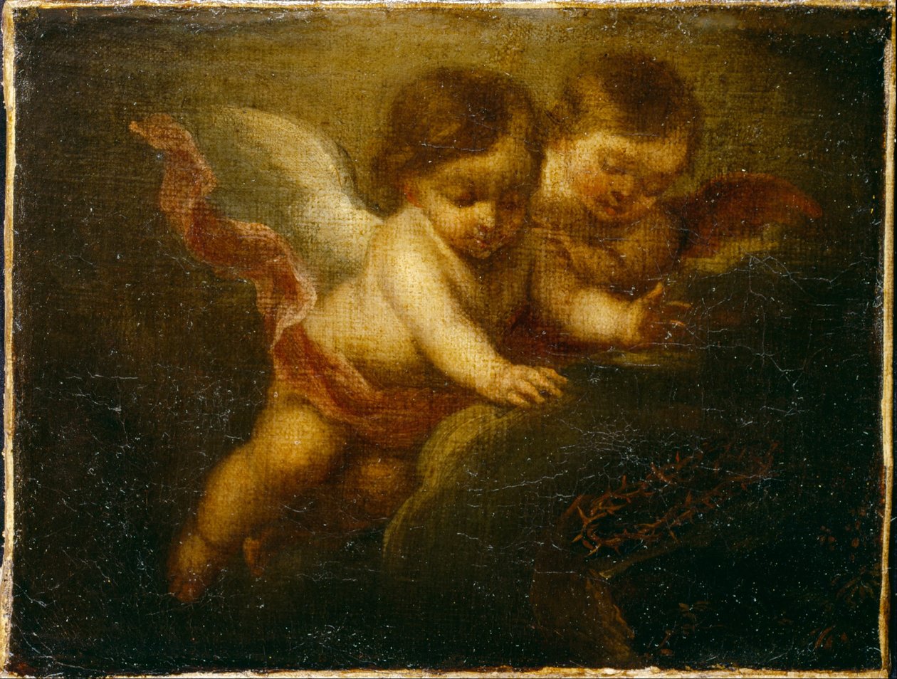 Két gyermek angyalok alkotó: Bartolomé Esteban Murillo