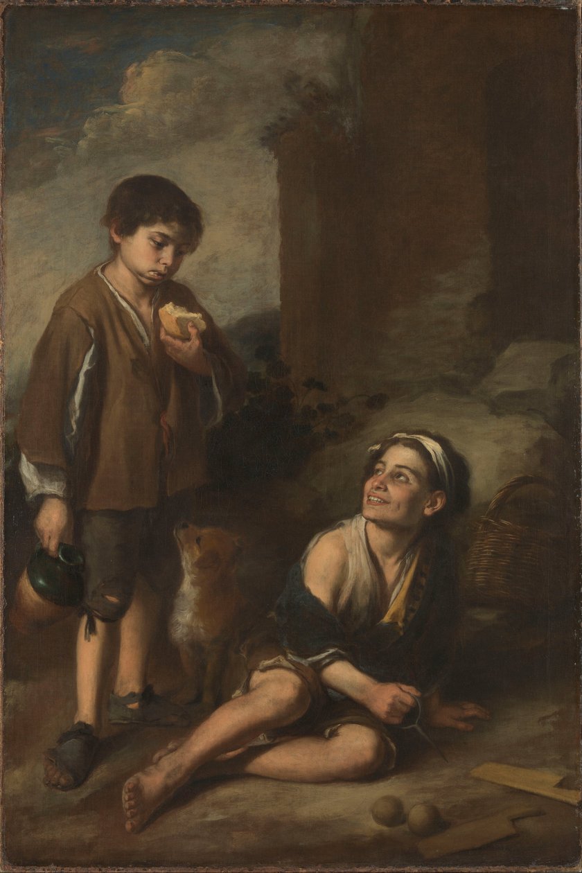 Két parasztfiú alkotó: Bartolomé Esteban Murillo