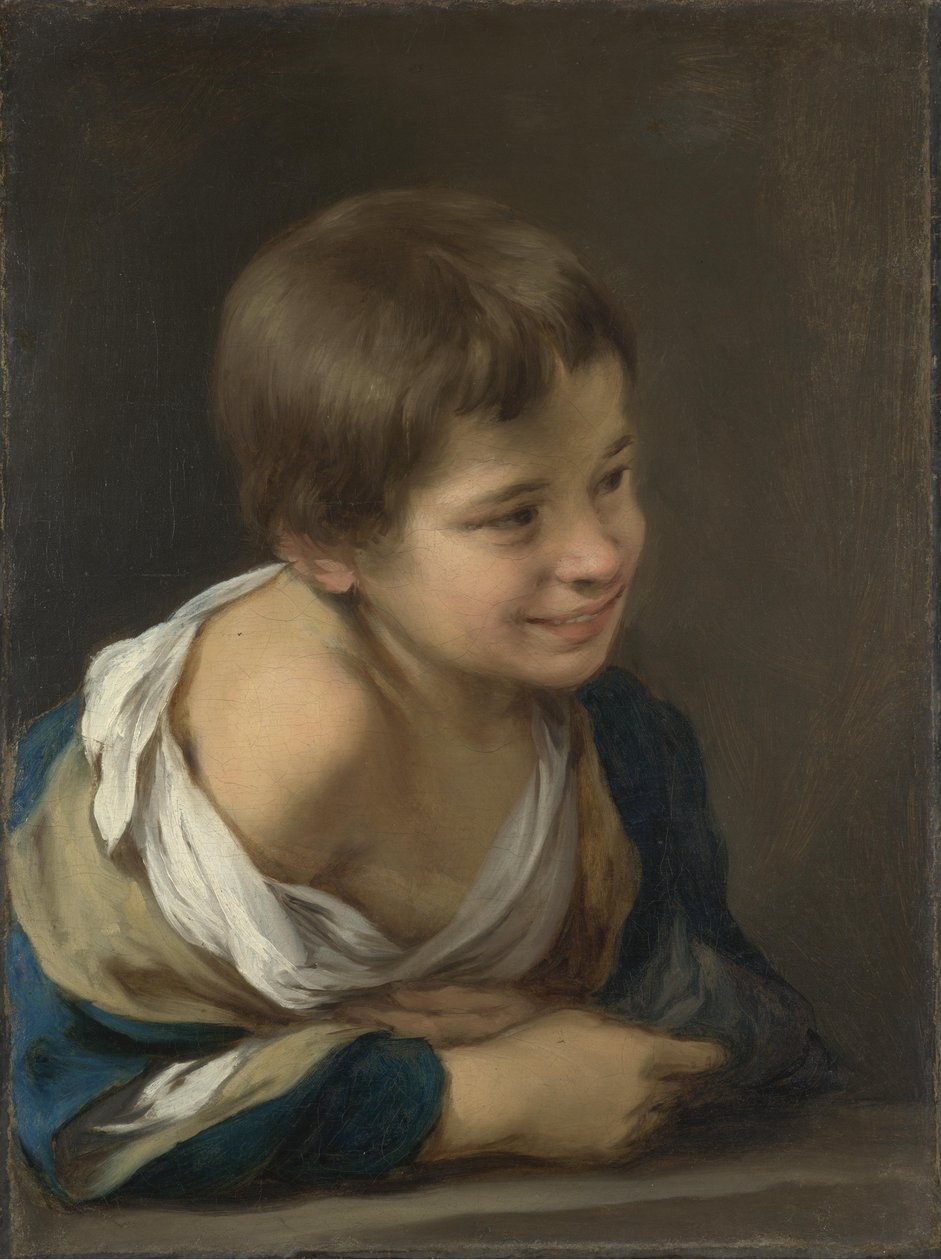 Párkányra támaszkodó parasztfiú alkotó: Bartolomé Esteban Murillo