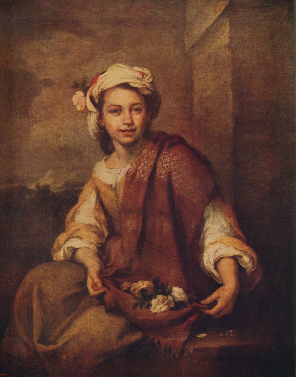 Egy spanyol viráglány, 1665-1670, c1915 alkotó: Bartolomé Esteban Murillo