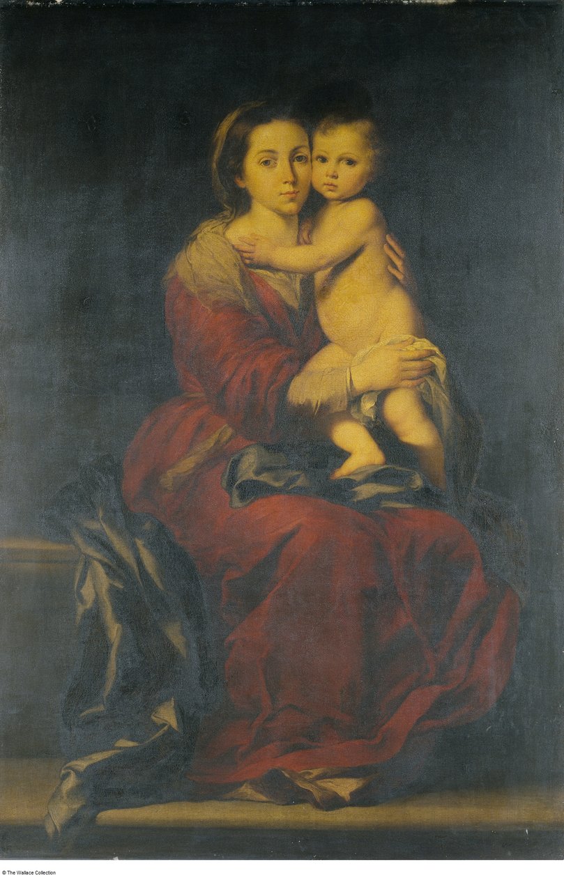 Bartolomé-Esteban Murillo után - A Szűzanya és gyermeke, 1660 körül - 1699 körül alkotó: Bartolomé Esteban Murillo